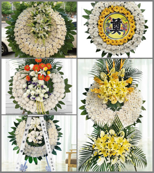 山西长治长子县石哲镇吕村花圈速递